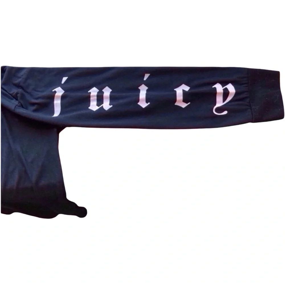 Juicy Couture Y2K Logo Long Sleeve | M/L | Black Streetwear Essential - Picture 5 of 8